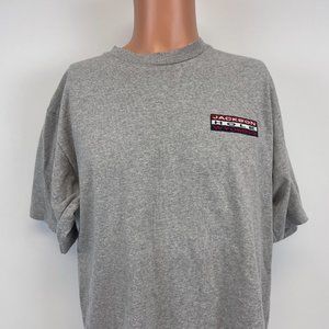 Jackson Hole Wyoming Embroidered T Shirt Vtg Grey Size L